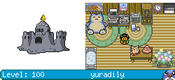 yuradily's Shiny Palossand and Room on Poliwager Adoptables.